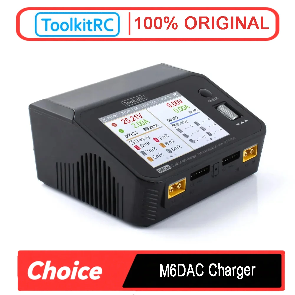 Toolkitrc M6Dac Smart Charger - ToolkitRC M6DAC Pengisi Daya dan Pengosong