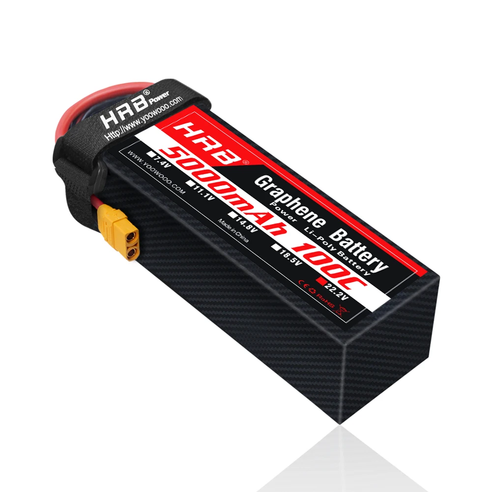 6S Lipo Battery 22.2V 5000Mah - 1PC Baterai Graphene HRB 22.2V 6S