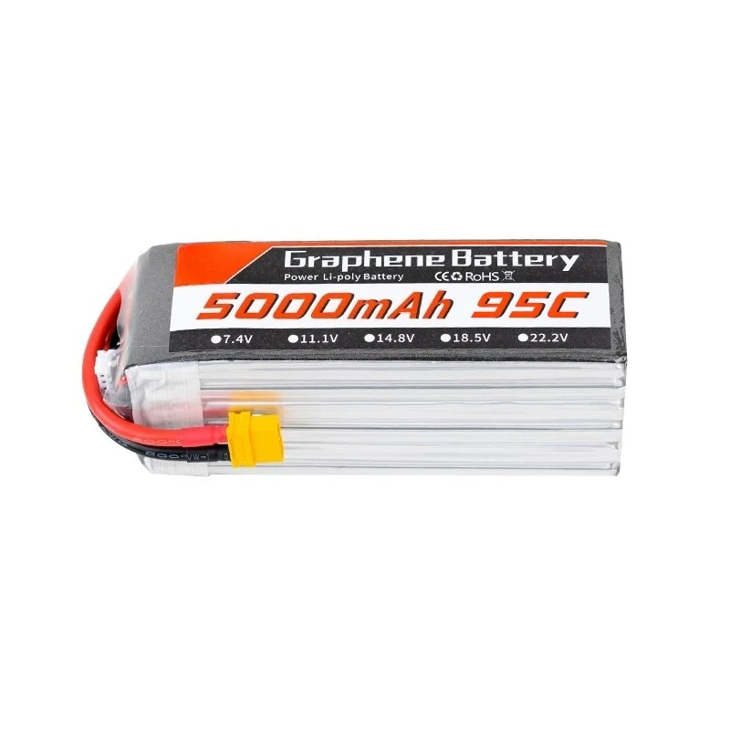 Baterai LiPo Graphene 6S 22,2V - 6S Lipo Battery 22.2V 5000Mah ulasan dan harga