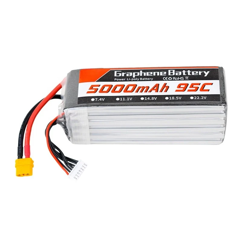 Baterai LiPo Graphene 6S 22,2V - 6S Lipo Battery 22.2V 5000Mah ulasan dan harga